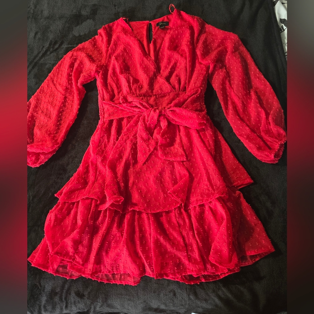 Red holiday dress